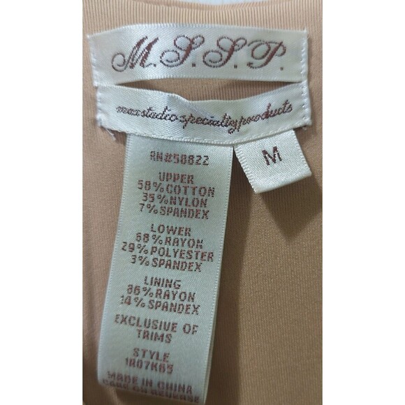 MAX STUDIO Womens Little Black Dress M Sheath Bodycon Sleeveless V-Neck Ruffles - Picture 4 of 13